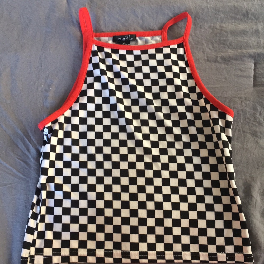 Checkered croptop